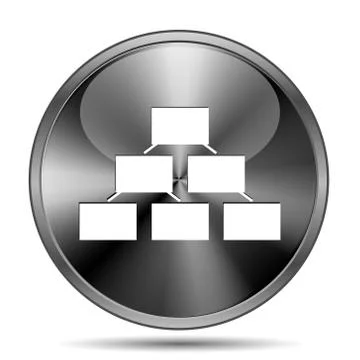Organizational chart icon Stock Illustration