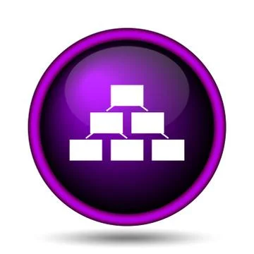 Organizational chart icon Stock Illustration