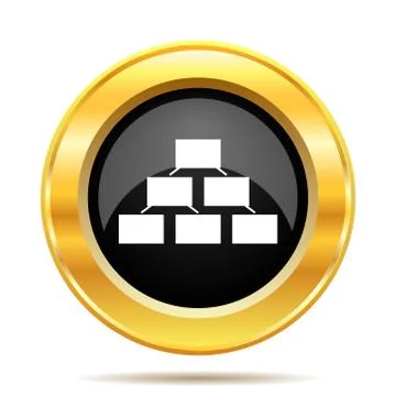 Organizational chart icon Stock Illustration