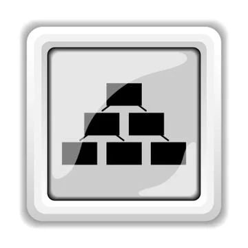 Organizational chart icon. internet button on white background.. イラスト素材