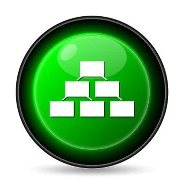  organizational chart icon. internet button on white background.. Ilustración de archivo