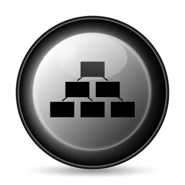 Organizational chart icon. Internet button on white background.. イラスト素材