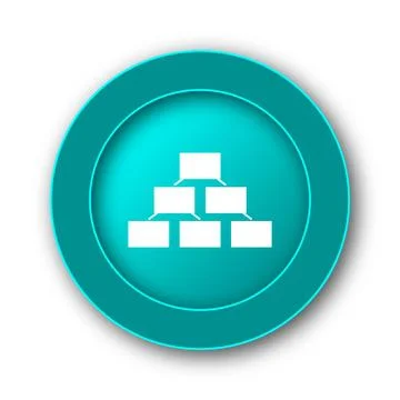  Organizational chart icon. Internet button on white background. Stock Illustration