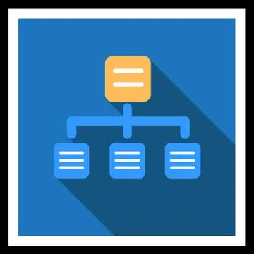 Organizational chart Stock Illustration