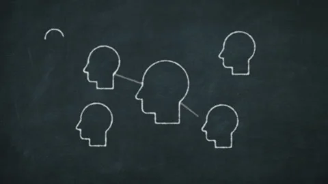 Organizational chart or mind map Stock Footage 147612384