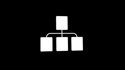 Organizational Chart Showing Hierarchical Structure with Connected Nodes Stock Footage 341921386
