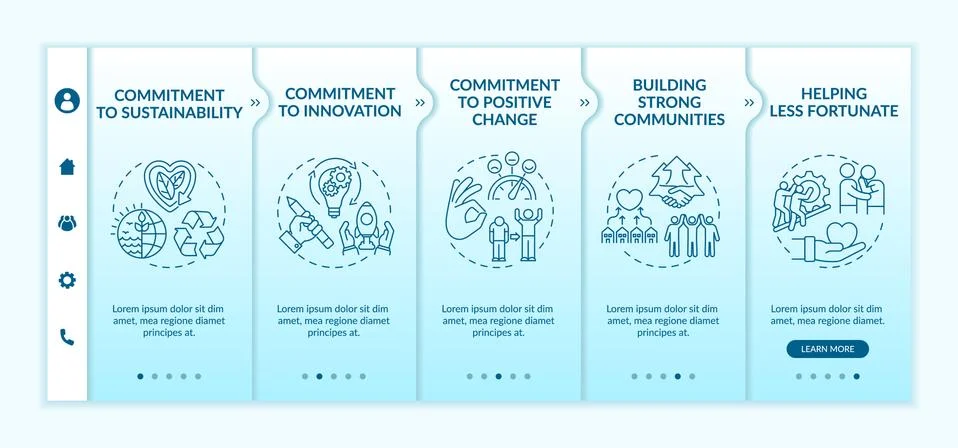 Organizational core values onboarding vector template イラスト素材