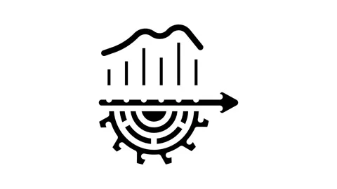 Organizational development business process glyph icon animation Stock Footage 326739499