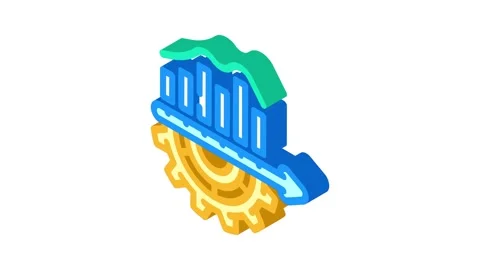 Organizational development business process isometric icon animation Stock Footage 327284272