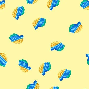 Organizational development business process isometric icon seamless pattern 스톡 일러스트