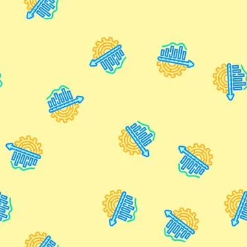 Organizational development business process vector seamless pattern 스톡 일러스트