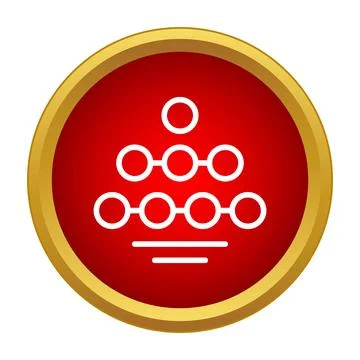 Organizational hierarchy structure showing interconnected business network 스톡 일러스트