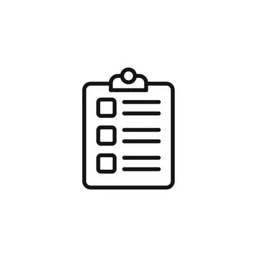Organizational List Icon Ideal for Notes and Documentation Stock Illustration