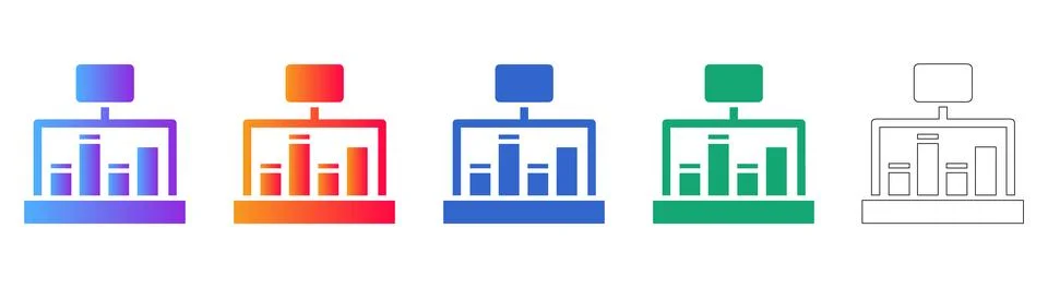 Organizational Structure Chart Icons Illustrazione stock