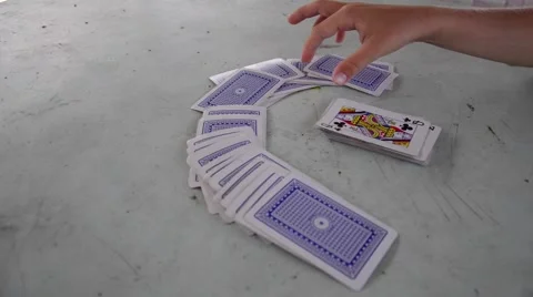 Organize cards on the table Stock Footage 54928391