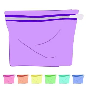 Organize compression bag vector cartoon graphic Stock Illustration