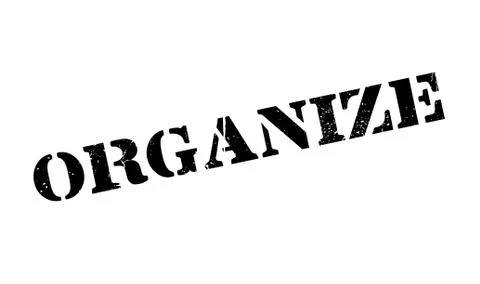 Organize rubber stamp Stock-Illustration