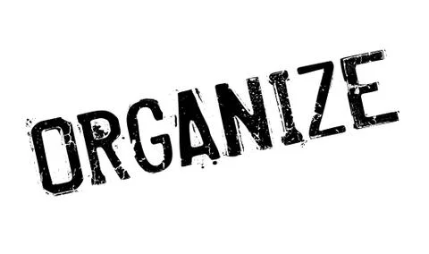 Organize rubber stamp 스톡 일러스트