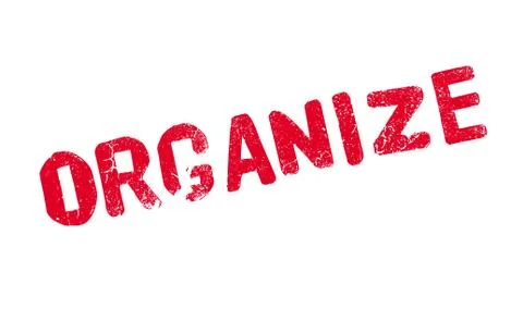 Organize rubber stamp Stock Illustration