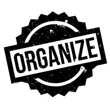 Organize rubber stamp 스톡 일러스트