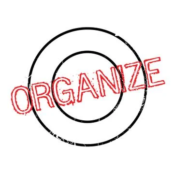 Organize rubber stamp Stock-Illustration