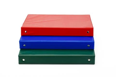 Organized binders Stock Photos