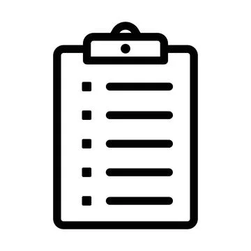Organized List Icon Ideal for Note-Taking and Information Management イラスト素材