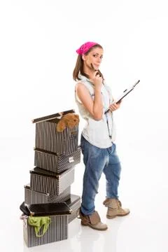 Organized packing Stock Photos