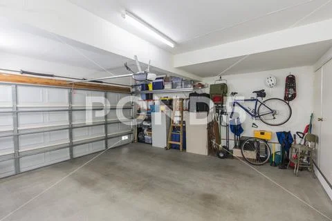 Organized Residential Garage Stock Photos