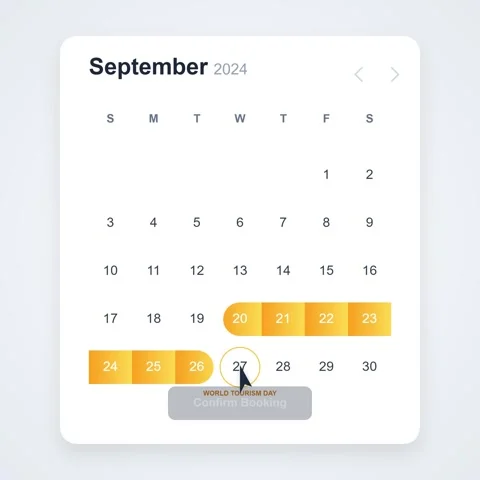 Organized September 2024 calendar template for academic and professional pl.. Stock Footage 344777034
