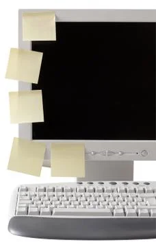 Organized Workspace with Clipping Path Isolated on a White Background Фото