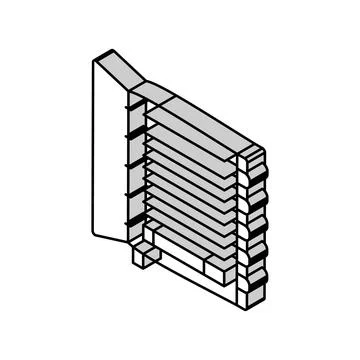 Organizer book isometric icon vector illustration Illustrazione stock
