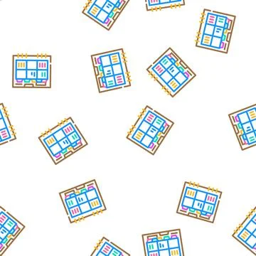 Organizer book vector seamless pattern 스톡 일러스트