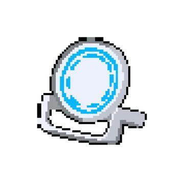 Organizer charging stand wireless pixel art vector illustration Stock Illustration