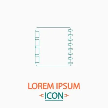 Organizer computer symbol Stock Illustration