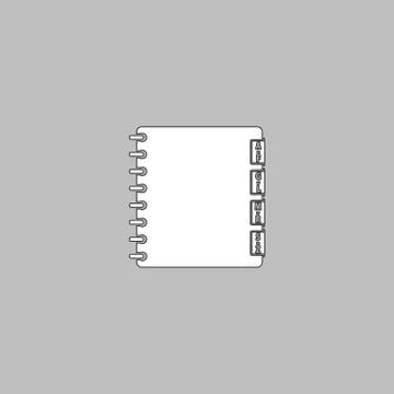 Organizer computer symbol Stock Illustration