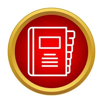 Organizer notebook icon planning schedule information Stock Illustration