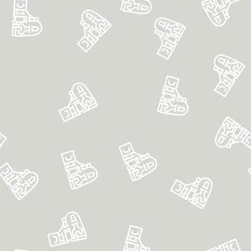 Organizer for tools line vector seamless pattern Stock Illustration