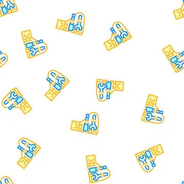 Organizer for tools vector seamless pattern Stock Illustration
