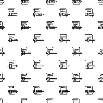 Organizing and protecting important documents file folder pattern Stock Illustration