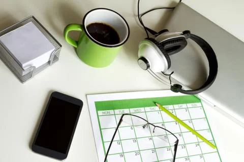 Organizing appointments Foto stock