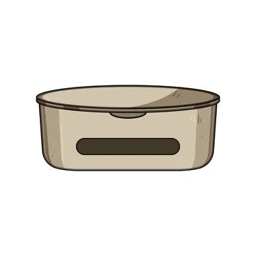 Organizing cables with a clutter free storage box Stock Illustration