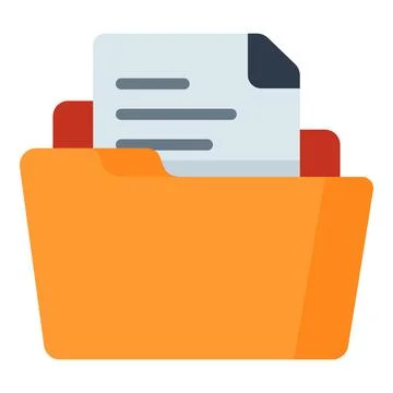 Organizing digital documents, managing data files, and storing information Stockillustratie