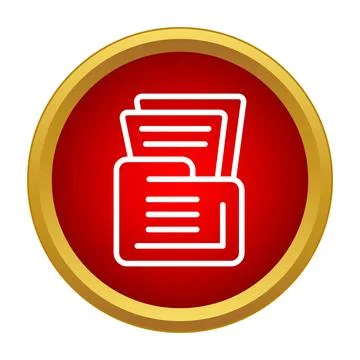 Organizing documents icon showing file management concept 스톡 일러스트