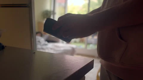 Organizing finances peacefully, Tidy setup of money and cards in cozy space Stock Footage 325072273