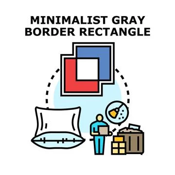 Organizing mess and moving in concept Stock Illustration