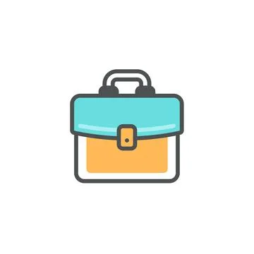 Organizing Your Business Documents with a Briefcase Portfolio Bag Stock Illustration