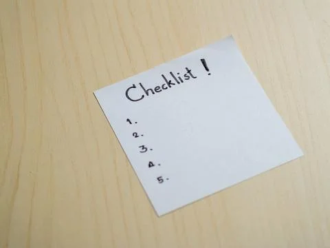 Organizing your daily tasks a practical checklist for productivity in the h.. Foto stock