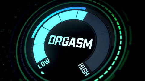 Orgasm Level Digital Measurement Background Stock Footage 314282404