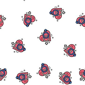 Orgasm sex vector seamless pattern Stock-Illustration
